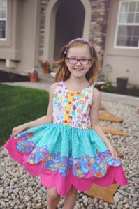 Simple Life Pattern Company | Tinsley 3-tiered Scalloped Dress Tutorial