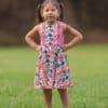 Simple Life Pattern Company| Zoe's Knit Princess Seam Top & Dress. Downloadable PDF Sewing Pattern for Toddler and Girl Sizes 2T to 12.