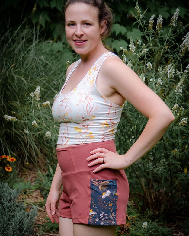 Maggie's High Waisted Shorts Downloadable PDF Sewing Pattern for