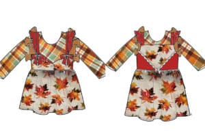 Simple Life Company | Layer Up with Autumn & Blakeley The Blakeley and Autumn patterns fit together like they were made for each other. The ruffles lay beautifully nested on top of each other. 