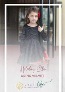 simple life pattern company downloadable pdf sewing patterns for baby girls tween and women. Holiday velvet ella asymmetrical dress with long sleeves Upcycled plaid table cloth into a gorgeous circle skirt dress. Open tie back knit dress.