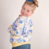 Denver Pocket Top and Sweater for boys and girls. Downloadable PDF sewing pattern and tutorial. Raglan short or long sleeve top with thumb hole cuffs. Add unique sleeve pockets or side pockets. Denver is a fast and easy sewing tutorial for knit fabrics and a lot of pockets. Toddler kids girls little boys projector file.