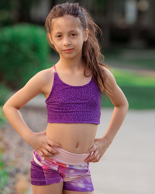 Birdie Sports bra, Crop, Top & Dress | downloadable PDF sewing pattern for  girls kids sizes 2t - 16 with projector file